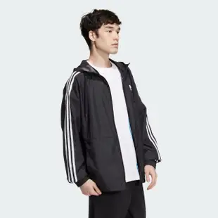 【adidas 愛迪達】外套 男款 女款 運動外套 風衣外套 亞規 U ESNT WB1 黑 HN8787