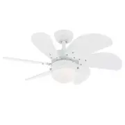 Turbo Swirl 30-Inch Indoor Ceiling Fan with Dimmable LED Light Fixture 7234400