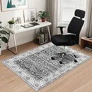 Falflor Office Chair Mat for Hardwood Floor, 36"x48" Desk Chair Mat for Rolling Chairs, Non Slip Computer Chair Mat, Machine Washable Office Rug for Hard Floor, Under Desk Mat for Gaming Chair