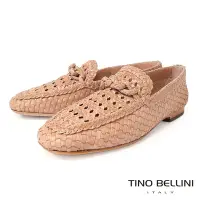 在飛比找Yahoo奇摩購物中心優惠-Tino Bellini 西班牙進口羊皮編織樂福鞋FZLV0