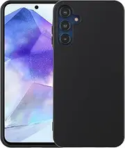 [MEZON] Ultra Slim Case for Samsung Galaxy A35 5G – Premium Black Back Case – Shock Absorption, Wireless Charging Compatible (Galaxy A35 5G, Gel Black)