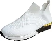 [Generic] Sneaker Boots for Women Size 11 Solid Sports Women Color Runing Outdoor Shoes Mesh Breathable Shoes Women's Super Wide Tennis Shoes White
