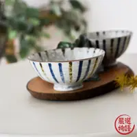 在飛比找蝦皮購物優惠-日本製 美濃燒 條紋茶碗 飯碗 陶瓷碗 餐碗 碗 湯碗 日式