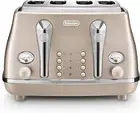 Icona Metallics CTOT4003.​BG, 4 Slot Toaster with Reheat, Bagel, Cance