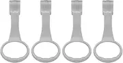 CLISPEED Pull Up Rings, 4 Pieces Playpen Crib Ring - Baby Standing Walker Tool