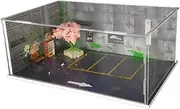 1:64 Scale Diecast Car Model Parking Area Scene for Collectible Layouts, with Dust Cover