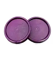 Tupperware Modular Mates MM Purple Dewberry Round Storage Container Lid (2) Set