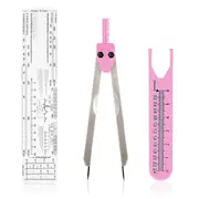 EKG Calipers ECG Calipers Measuring Tool with Ruler EKG Caliper Divider for Measuring Electrocardiographs EKG Calipers As Shown