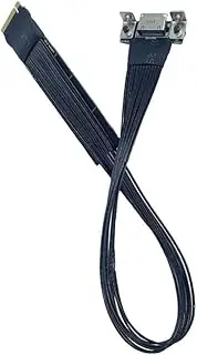 IsMwav M.2 to Oculink 4i Extension Cable for M.2 Mkey NVME to SFF8611 Adapter Cable PCIe 4.0 X4 Gen4 Silver Plated Cable 20cm
