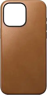 Nomad Modern Ecco Leather Case for iPhone 15 Pro Max, English Tan