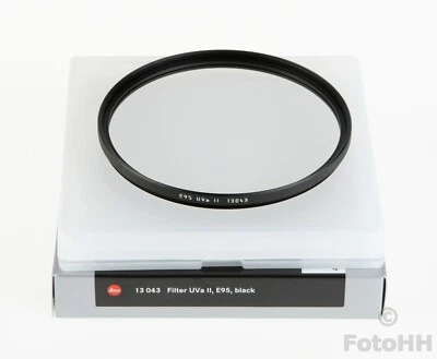 LEICA UVa II E95 95mm FILTER IN BLACK LEICA NUMBER : 13043 NICELY PRICED !!!!