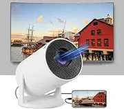 Portable Projector for Android 12.0, 1080P Mini Projector Wireless, 180 Deg Rotatable Home Theater Projector with 4K Decoding, Remote Control, Multi App Support