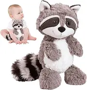 Racoon - Children Cartoon Soft Stuffed Animal Doll - Fluffy Raccoon for Living Room Throw Pillow, Kids Animal Doll for Bedroom Ornament Dusehu