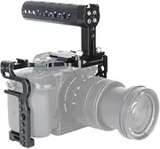 [NICEYRIG] GH5s GH5 Camera Cage Kit with Camera Cheese Top Handle Cold Shoe Mount NATO Rail Compatible with Panasonic Lumix GH5/GH5S/GH5II