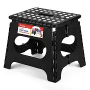 Folding Step Stool for Adults-11 Height Lightweight Plastic Stepping Stool. F...