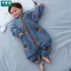 兒童保暖睡袋加絨厚嬰兒秋冬季法蘭絨連體睡衣新款寶寶分腿防踢被