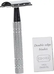 HONMEET Beard Shaving Tool Vintage Style Razor Double-edged for Daily Grooming