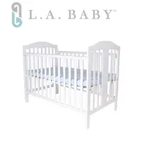 在飛比找momo購物網優惠-【L.A. Baby】里維爾嬰兒大床-白色(附贈椰棕床墊)