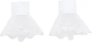 [SAFIGLE] 1 Pair Cuff Lace Gloves Bridal Gloves Bridal Accessories Bride Accessories Ladies Blouses Accessories for Women Prom Gloves Accesorios Para Mujer Clothing Accessory Chiffon White