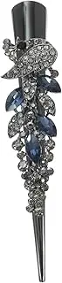 OFFIGAM Crystal Rhinestone Alligator Hair Clip for Thick Thin Hair Elegant Duckbill Barrette for Weddings Parties Special Occasions Stylish Hair Accessory