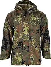 German Army Flecktarn Jacket Miltec Waterproof Parka Camo Men's military wet weather uniform