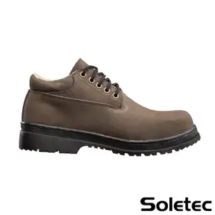 【Soletec超鐵】S172535 輕量+嚴選牛巴戈皮 防穿刺 安全鞋(台灣製 輕量化 凱夫拉中底 鋼頭工作鞋)