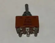 S-7A S7A Toggle Switch On/Off/On 6P DPDT 20A125V 10A250V NKK Nikkai Japan