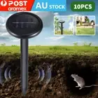 2-20pcs Multi Pulse Plus Ultrasonic Solar SNAKE REPELLER & Pest Rodent Repellent