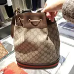 MIA二手 GUCCI 古馳 540457 96I3T OPHIDIA GG SUPREME 水桶包 斜背包 附肩帶