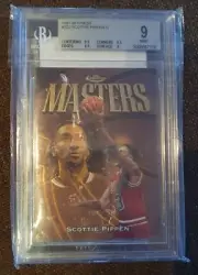 Scottie Pippen Topps Finest Masters Rare BGS 9