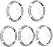 KOCKSHION 5Pcs Gas Stove Knob Base Replacement Electroplated Plastic Control Knobs for Kitchen Cooktop and Oven Easy Installation BBQ Grill Switch Knobs Compatible with Gas