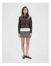 [Unison] Check Mini Skirt in Grey