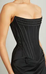 [Wiederhoeft] Wasp Satin Corset Top