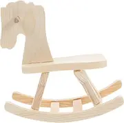 PHENOFICE Unfinished Rocking Horse Wooden Animal Model Craft Kit for Kids Perfect for Classroom Projects
