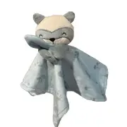 Gerber Blue Fox Lovey Security Blanket Soft Plush, Baby Shower, Infant Blanket