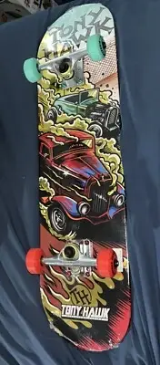 Tony Hawk 31" Limited Edition Signature Series Metallic Hot Rod Skateboard BOOK