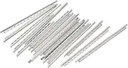uxcell Ukulele Fret Wire Fretboard 18 Fret 1.6mm Silver Tone for Fingerboard Replacement, Pack of 36