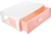 Veemoon Small Drawer Desktop Storage Box Organizer Single Layer Design for Efficient Office Organization Stylish and Sturdy Plastic Drawer Cabinet for Files and Stationery Storage