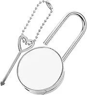 SHINEOFI 1 Set Padlock with Key Lightweight Retro Design Small Padlock for Travel Luggage Easy to Install Heat Transfer Lock for Cabinets and Decorative Use