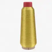 GoldenStitch 5000: Metallic Polyester Embroidery Thread for Sewing Machines - 50