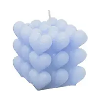Scented Candles for Home, Calming Relax Candles with Heart Design, Square Room Decor Long Lasting Ornaments for Living Room, Coffee Tables