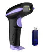 Wireless Barcode Scanner 328 Feet Transmission Distance USB Cordless 1D Laser...