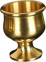 MAGICLULU Decorative Copper Cup Luxury Retro Style Table Desk Cup for Home Office Compact Design Unique Appearance Space Saving High Grade Performance