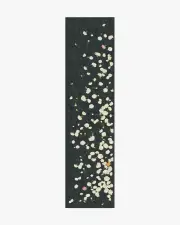 75' x 305' | Machine Washable Runner Rug | Kid & Pet Friendly | Indoor Rug | Fluttering Carnations Charcoal & Ivory Rug by The Local Project | Ruggable