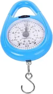 SOESFOUFU Mini Hanging Scale Hook Portable Weighing Scale for Luggage Single-Point Spring Scale Blue