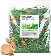 Rabbits Hay Bale,Natural Safe Grass Hay Bedding - Litter Pet Food for Small Animals, Enhances Digestion for Gerbils, Chinchillas & Other Small Pets