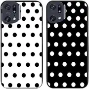 2 Pcs/Lot Polka Dots Printed TPU Soft Gel Silicone Back Phone Case Cover (Case for Oppo Find X5 Pro)