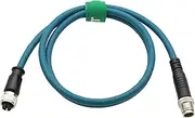 HangTon Machine Vision Sensor Barcode Reader Ethernet Adapter Cable, M12 8 Pin X-Coded Male to 8-Pole X-Coding Female for Basler Cognex Kathrein Keyence Baumer Sick Datalogic Automation 2M