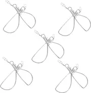 10 Pack Stainless Steel Fishing Buckles Snap Locks for Fishing Versatile Locking Snaps for Freshwater/Saltwater Portable Tackle Gear