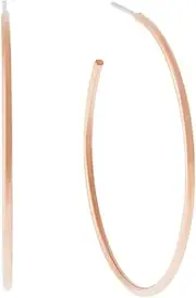 [Michael Kors] Gold-Tone Hoop Earrings for Women; Huggie Earrings for Women; Stainless Steel Earrings; Jewelry for Women